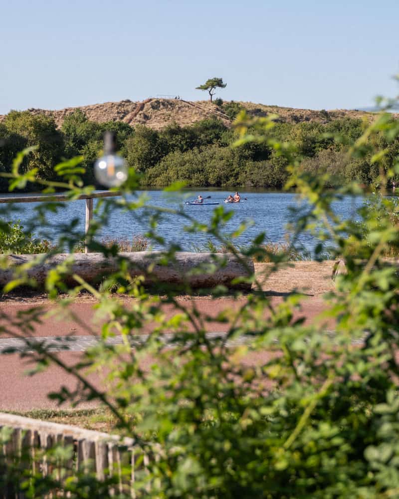 Uitzicht over het duinmeertje van Hee op Terschelling